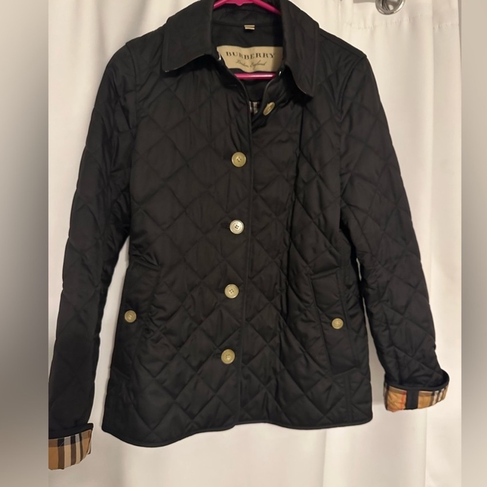 Burberry Quilted Utility Jacket - Black - Like New!